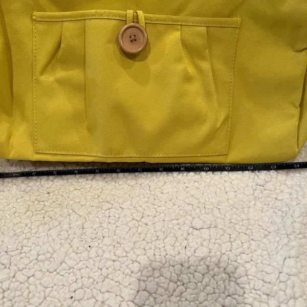 Duffle bag set. 2 med yellow (14 x 7) 1 small red interior and exterior pockets - Image 7
