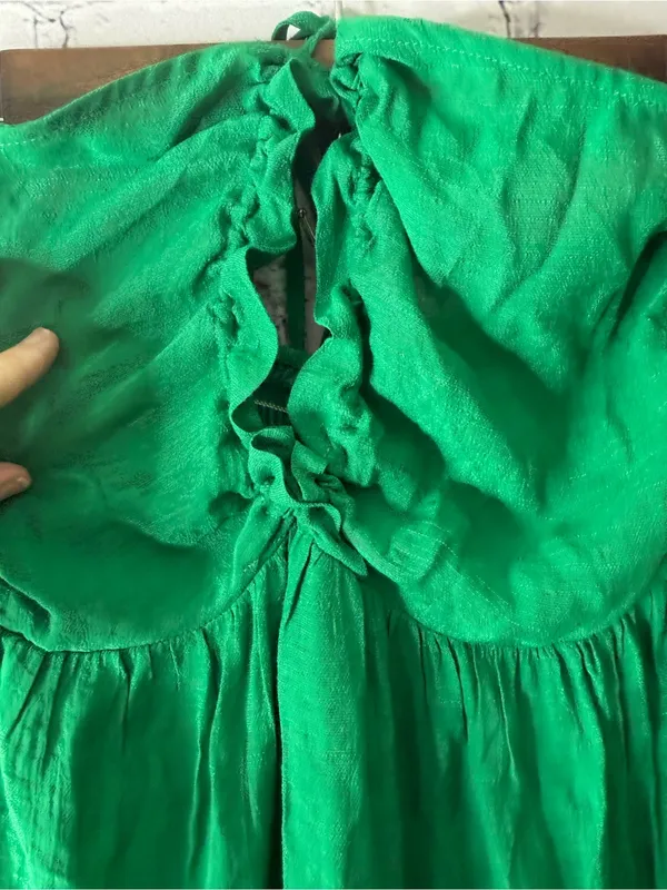 NWT Green Maxi dress- Women's Flowing Summer swim cover cupshe - Image 4
