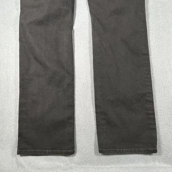 Levis 505 Womens 29‎ Straight Black Denim Jeans Flat Front 5 Pocket Design - Image 11