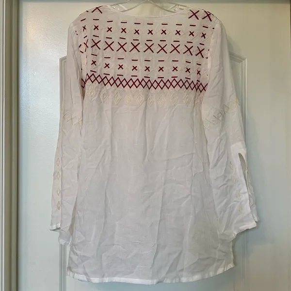 Caroline Hill Adorable tunic top with embroidery - perfect condition! ♥️✨ - Image 6
