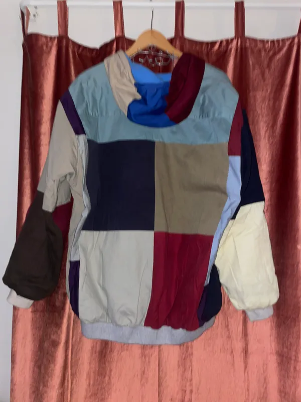 Carhartt patchwork zip up hooded sweatshirt - Image 4