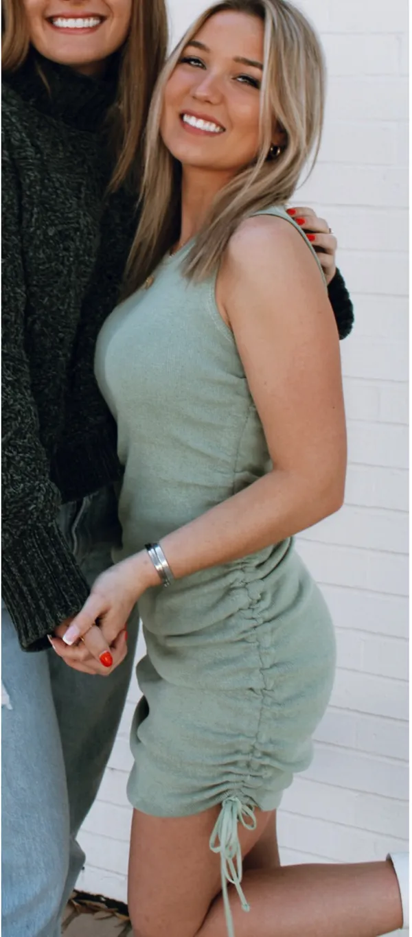 Lioness | Military Minds Mini Dress In Sage - Image 7