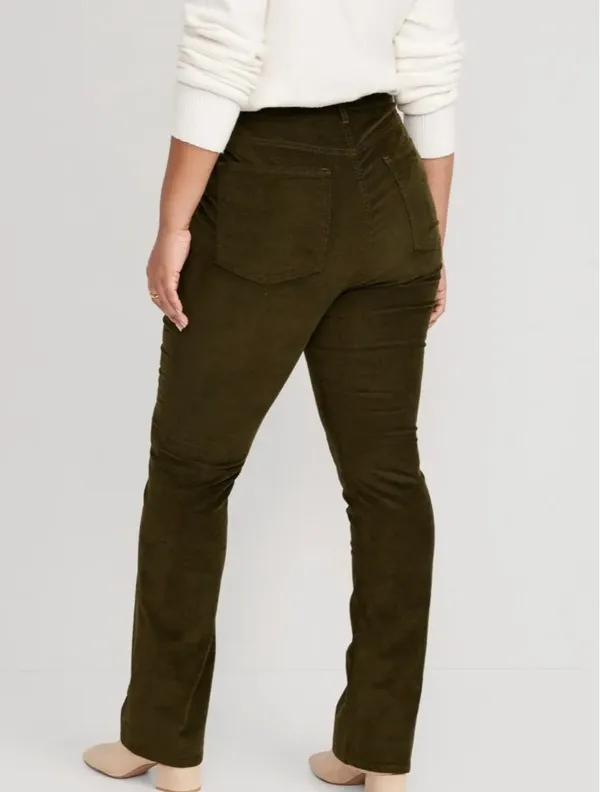 Old Navy New High-Waisted Corduroy Boot-Cut Pants - Image 6