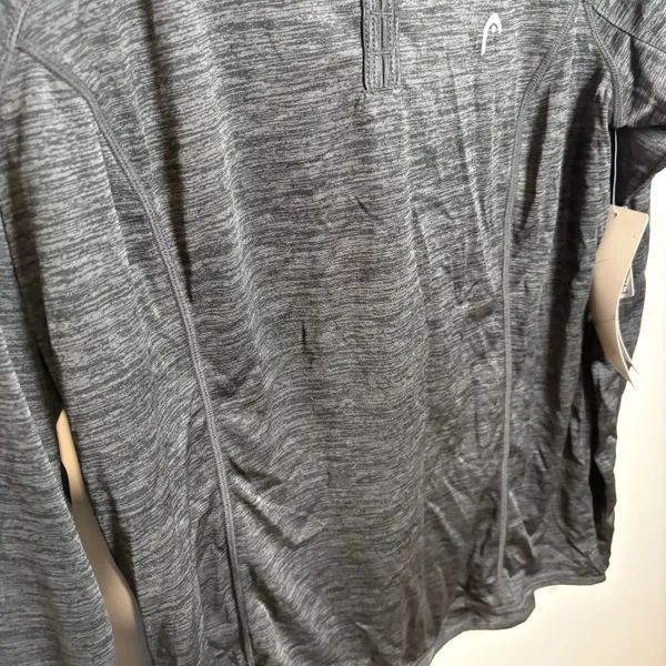 Head Women's Dry Motion Performance Long Sleeve Zip Hoodie Gray Space Dye Size L - Image 4