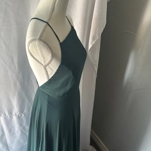 Lulu's Elegant Teal Maxi Dress - Image 2