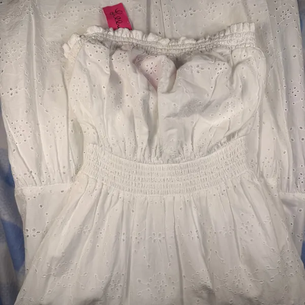 White Lilly Pulitzer Dress XS Nikole Strapless - Image 4