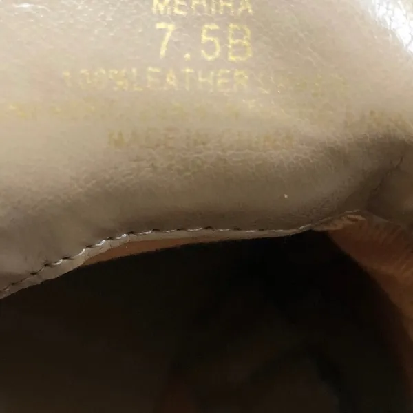 Lauren Ralph Lauren Mehira Leather Suede Booties Sz. 7.5 Tan Brown Equestrian - Image 6
