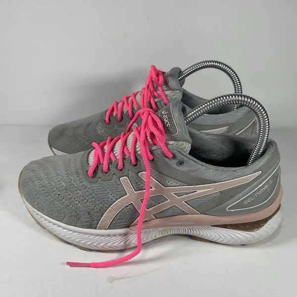ASICS GEL-Nimbus 22 Grey/Pink Running Shoes - Women's Size 7 - Image 2