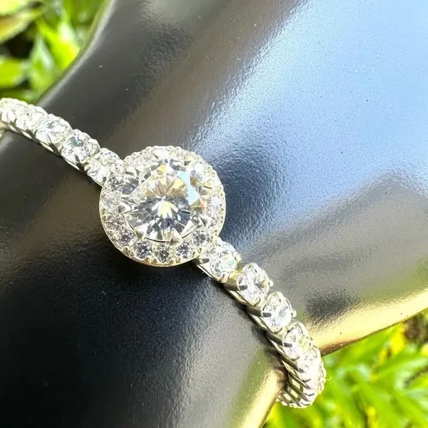 Anne Klein faux diamond slider bracelet - Image 2