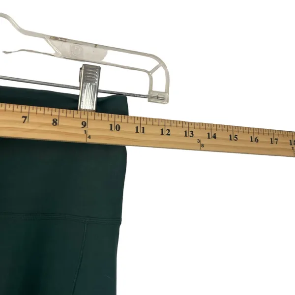 Nike Women's Size XS Green Yoga Lace Trim High Waisted Crop Leggings‎ - Image 8
