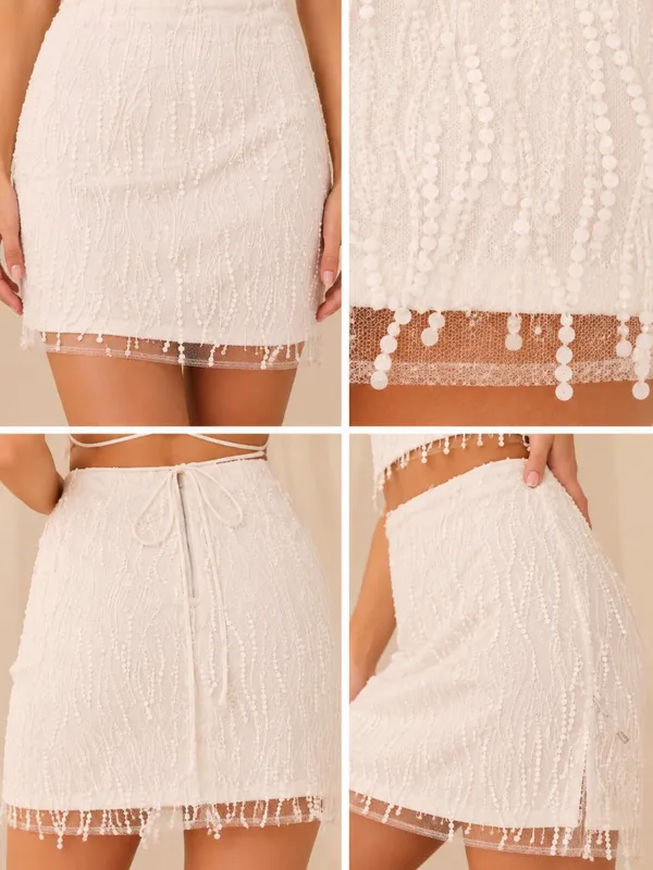 LULU's Bachelorette Engagement Bridal Shower Honeymoon Mini Skirt - Image 2