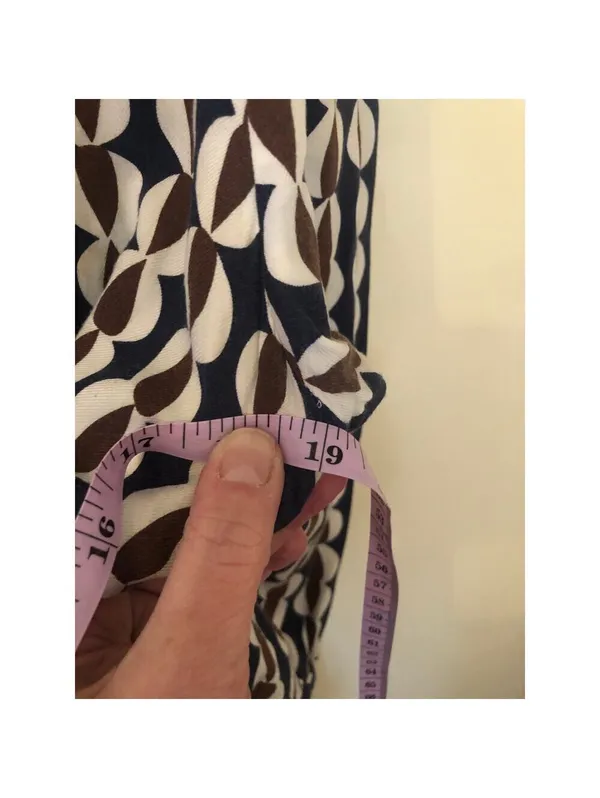 Boden EUC Women's Geometric Print Scoop Neck Dress Size 8L - Image 9