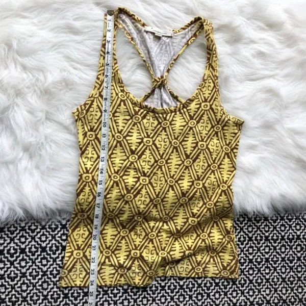 Forever 21 Yellow Brown Racerback Tribal Top - Image 5