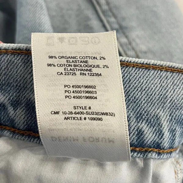 Aritzia Denim Forum The '50s Arlo Hi-Rise Denim Shorts Size‎ 27 - Image 11