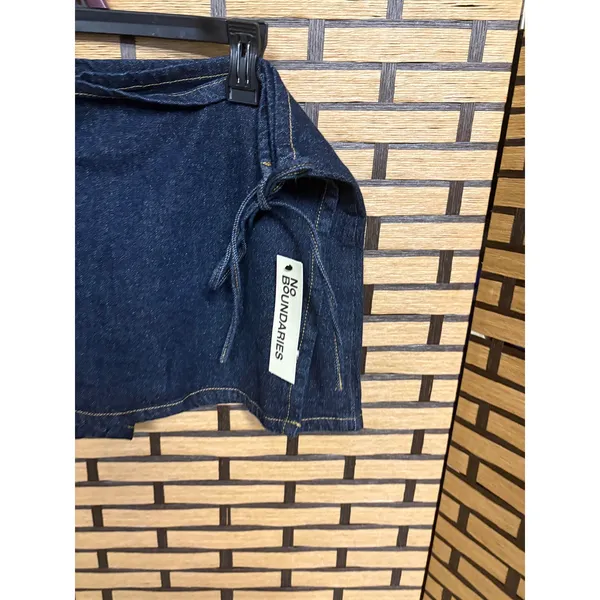 No‎ Boundaries Dark Wash Denim Cargo Skirt Size XXL - Image 4