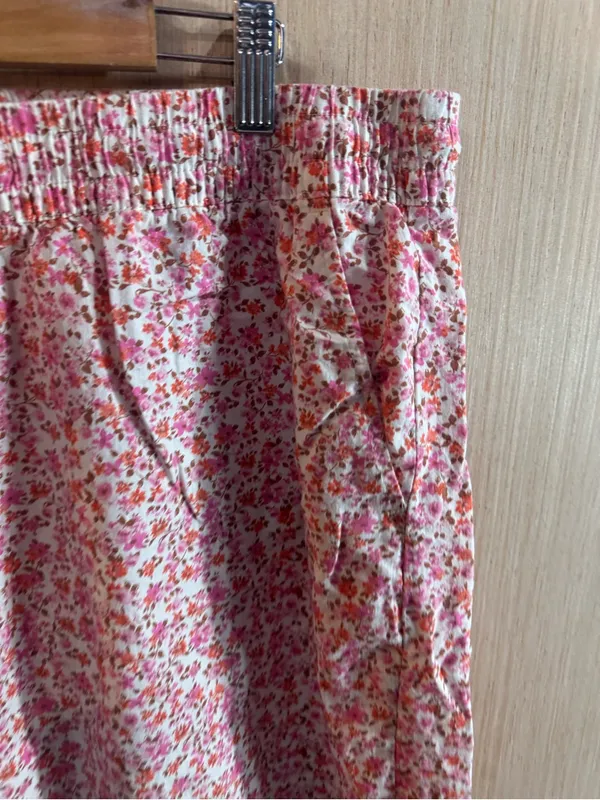 Women’s GAP Pink Floral Elastic-Waist Pajama Pants Size XL - Image 3