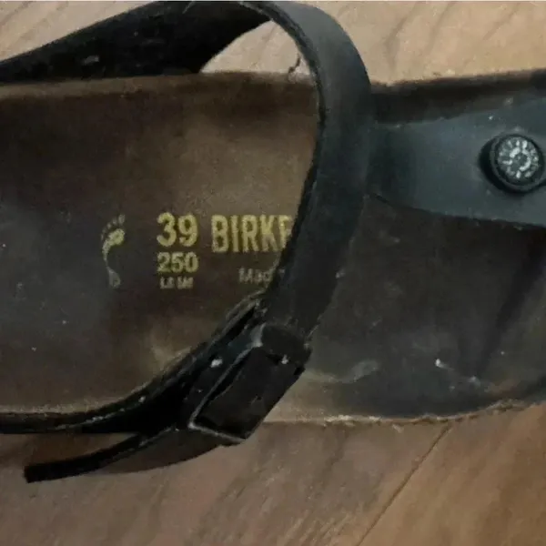 BIRKENSTOCK Gizeh Sandals Black Thong Flip Flops Women’s 39‎ - Image 8