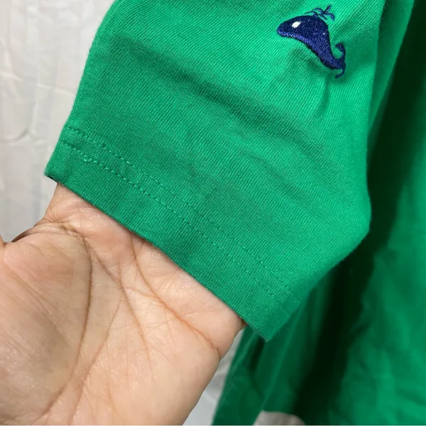 VTG Quacker Factory Green Cardigan with Whale Embroidery SZ:M - Image 3
