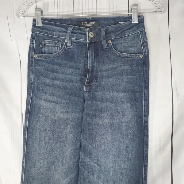 Judy Blue Straight Leg Dark Wash Jeans - Image 3