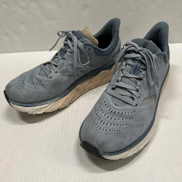 Hoka One‎ One Arahi 5 Running Shoes Womens Size 9.5 Blue Mesh Stability Sneakers - Image 5