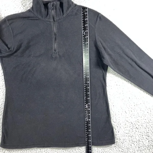 Columbia 1/4 Zip Jacket Women L Black Lightweight‎ Fleece Outdoor Classic Hiking - Image 6