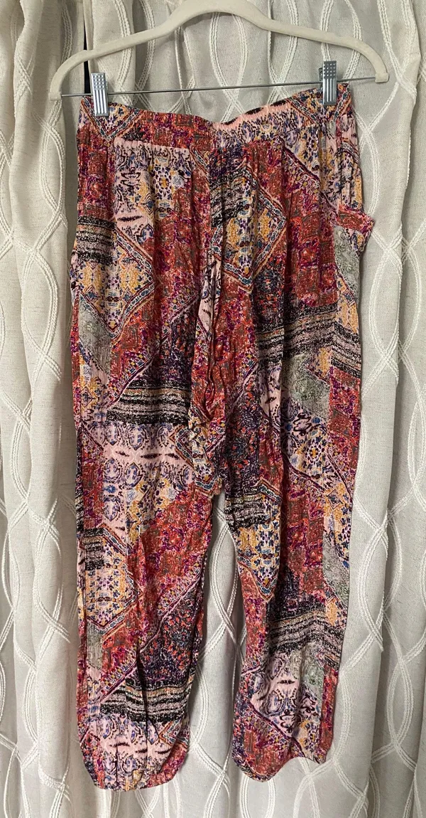 Patterned Flowy Pants - Image 6