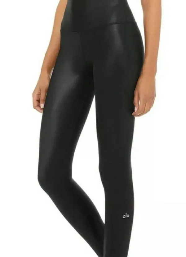 Alo Legging in Black Glossy - Image 5