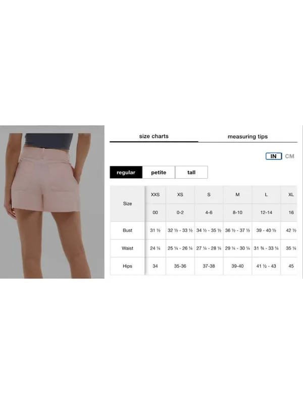 New Athleta 4 Skyline High Rise Tailored 4" Short Pink Sand Size 4 - Image 6