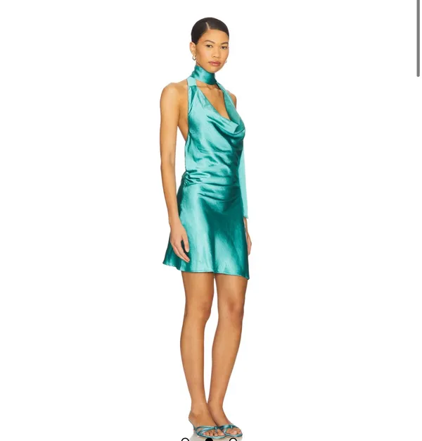 SNDYS mini dress Green Size L - Image 2