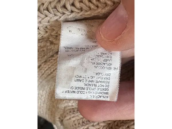 RD Style Beige Knit Sweater with Side Button Detail - Image 4