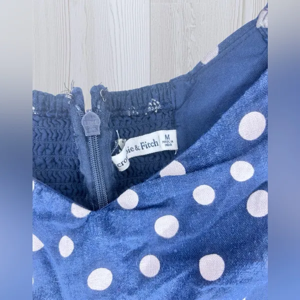 ABERCROMBIE & FITCH Women’s Polka Dot Zip Up Top - Image 4