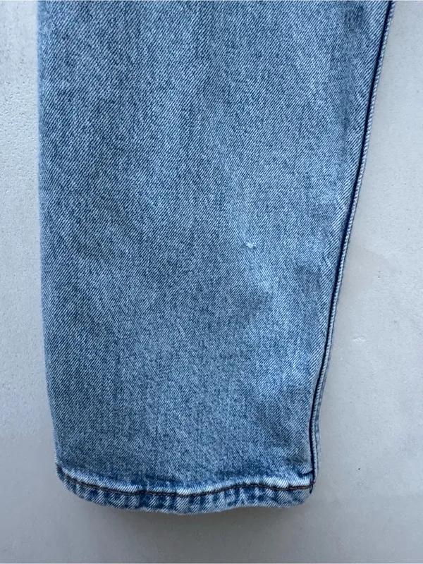 Reformation Cynthia Stretch High Rise Straight Jeans Light Wash 24 - Image 6