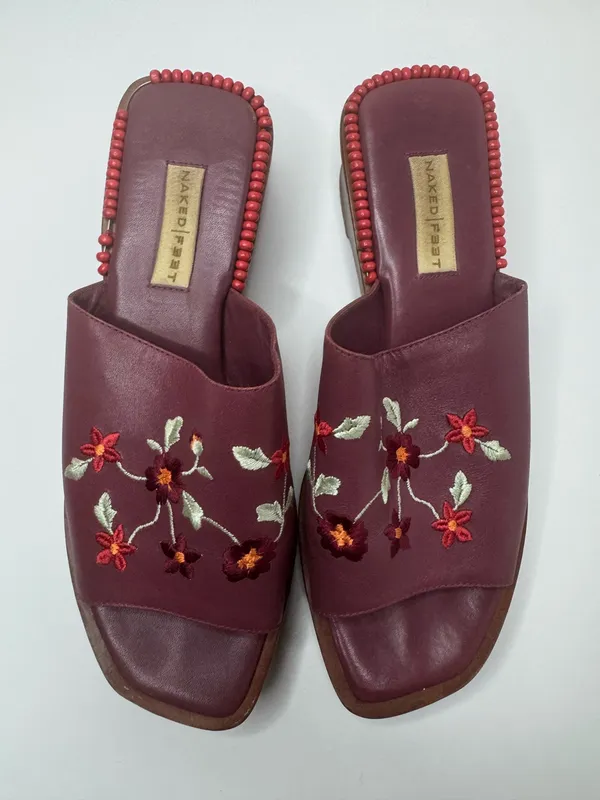 Naked Feet Leather Mules Size 8.5M - Image 3