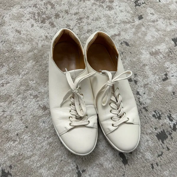 SEZANE Jack Trainers Patent Leather Comfort Sneakers Beige US 9.5 - Image 11