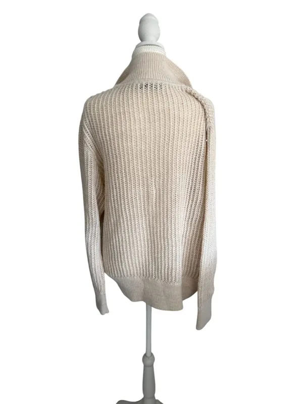 ZARA Cream Collared Sweater Size XL Womens - Image 2
