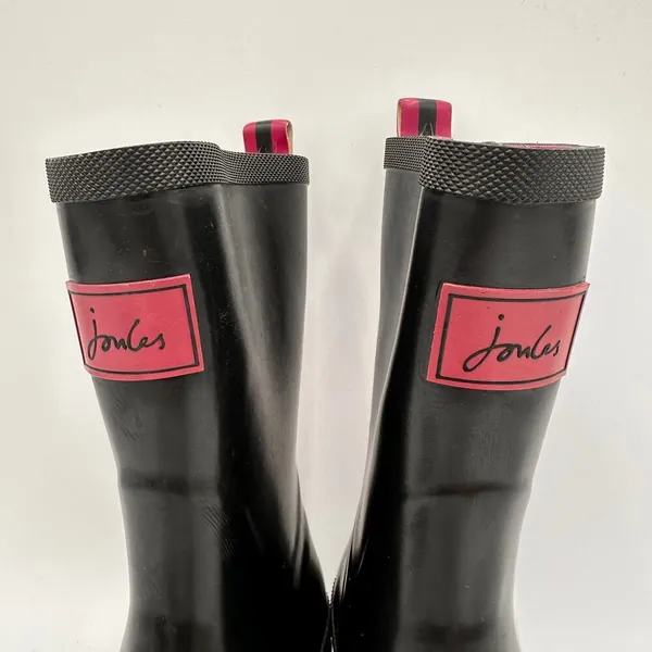 Joules Women's Black Kelly Welly Mid Height Rain Boots Size 7 - Image 5