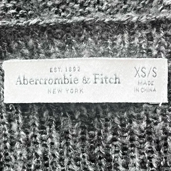 Abercrombie & Fitch Gray Knit Wool Blend V Neck Thin Sweater Size XS/S - Image 6