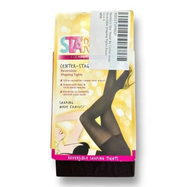 New‎ STAR by SPANX Center Stage Reversible Tights Black Java Size A Office Party - Image 3