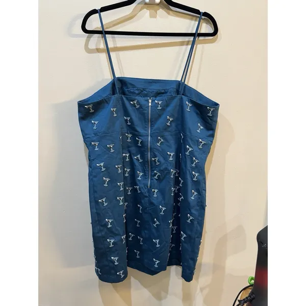NWT Anthropologie Maeve Brynne spaghetti strap mini dress Martini glass Size 18W - Image 8