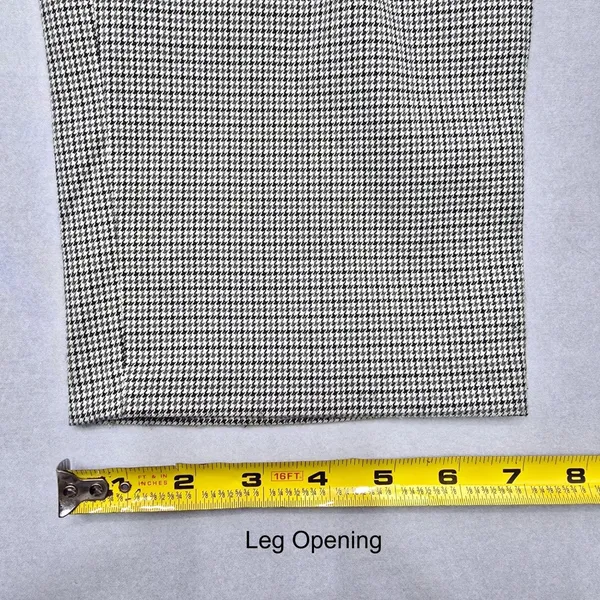Frmz Gray Houndstooth Stripe Chic Office Work Formal KPop Preppy‎ Pants Large - Image 12