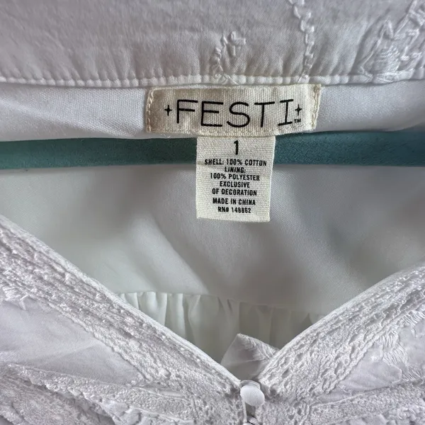 Torrid Festi Maxi Cotton Voile Crochet Detail Dress 1 White 14 16 Tiered Eyelet - Image 9
