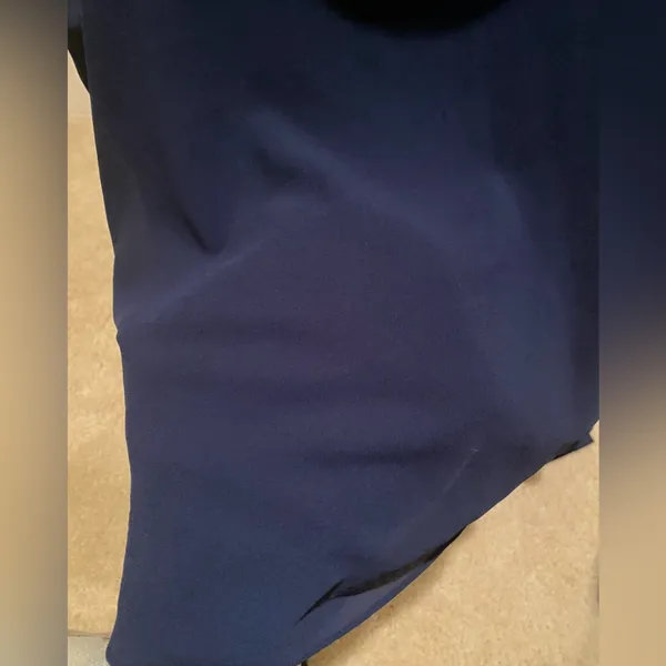 Lulus Navy Deep V Formal Dress - Image 6