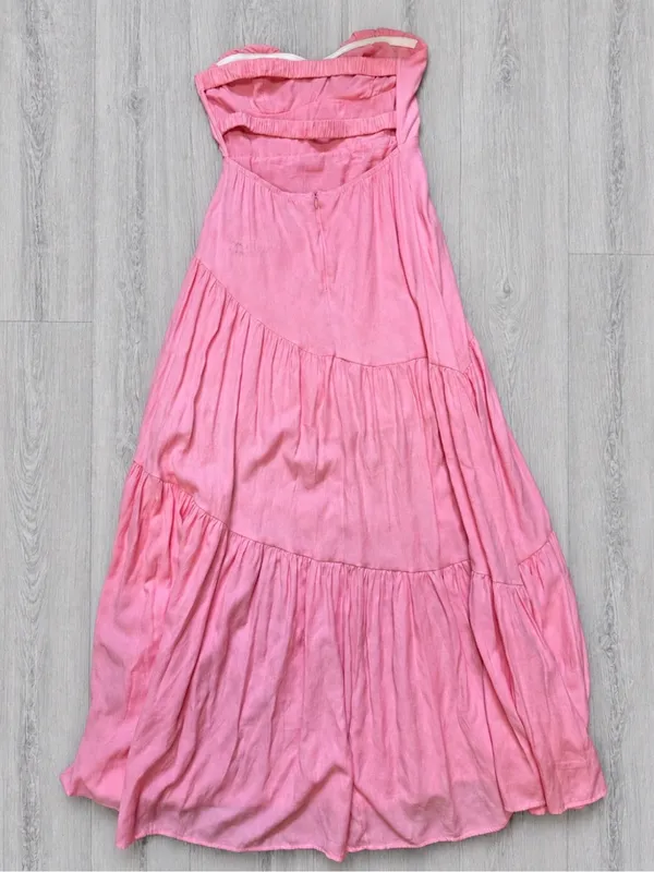 Hello Molly Summer In Love Pink Strapless Maxi Dress US 6 Medium Cottagecore - Image 4