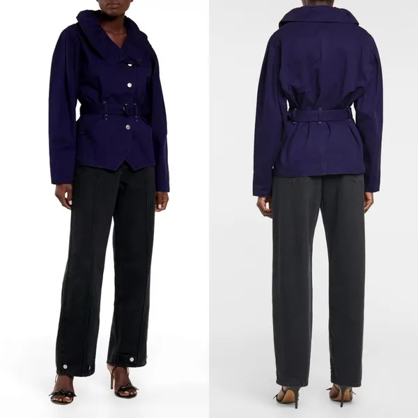 Isabel Marant Blue Dipazo Belted Denim Jacket‎ Womens Size 34 / US XS / 2 - Image 2