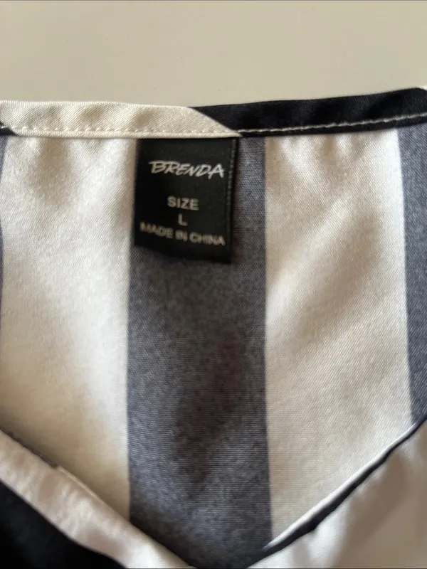 Brenda Black & White Striped Tank Top - Image 4