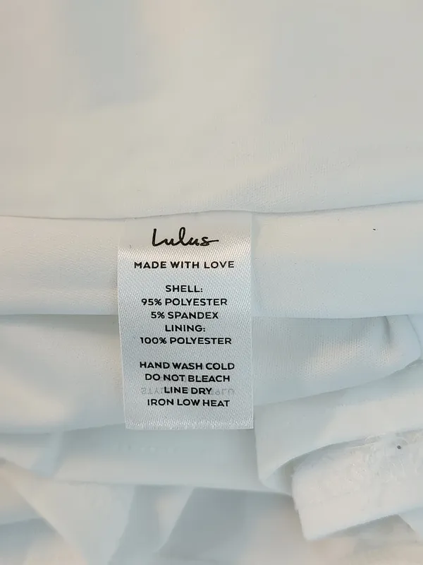 Lulus White Sleeveless Romper with Skort Styling Size Large Bridal Romper - Image 9