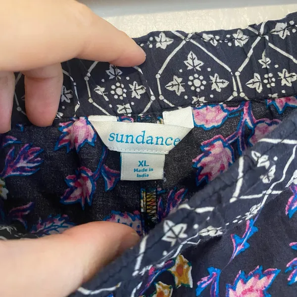 Sundance Leia Pants Womens Size XL Cotton Drawstring Casual Lounge Boho - Image 4