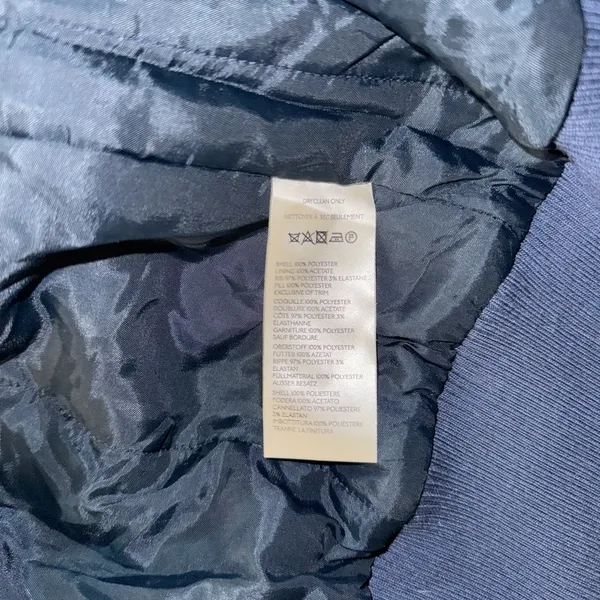 Maeve Blue Bomber Jacket with Structured Design - Image 7