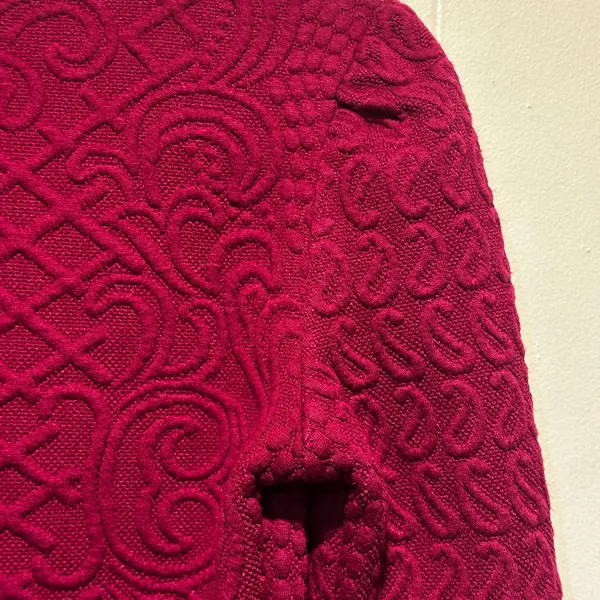 Deletta for Anthropologie‎ magenta textured 3/4 sleeve sweater size s - Image 7