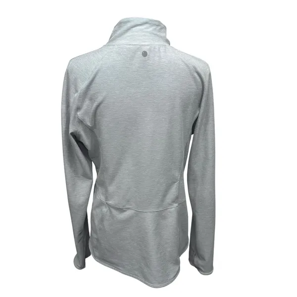 Yogalicious Lux Jacket Women's Size XL Lightweight Full‎ Zip Light Grey Workout - Image 5